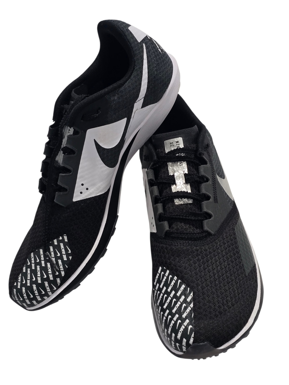 Nike Zoom Rival XC 6 Spikes Women’s Black & White Racing / Running Shoes Sz 9.5